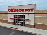 Exterior view of Office Depot building and parking area apart of Central Texas Marketplace